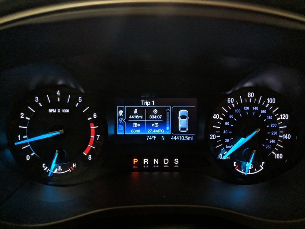 2014 Ford Fusion - Odometer Close Up