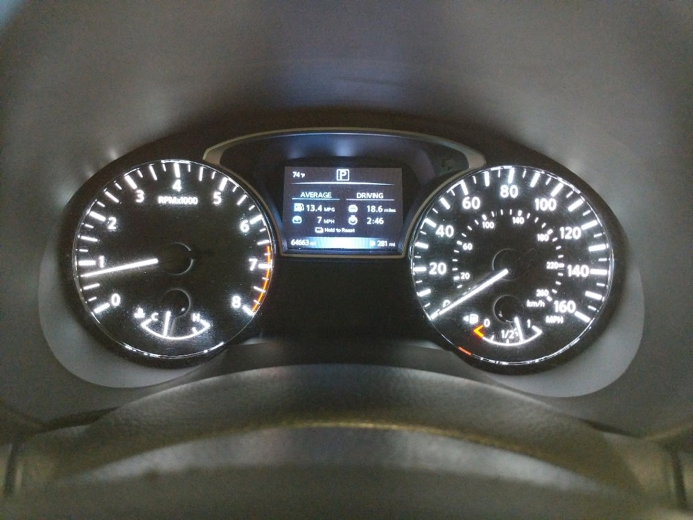 2016 Nissan Altima - Odometer Close Up