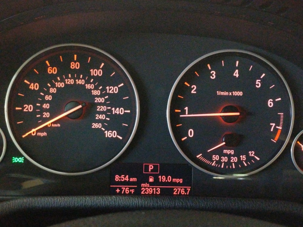 2014 BMW X3 - Odometer Close Up