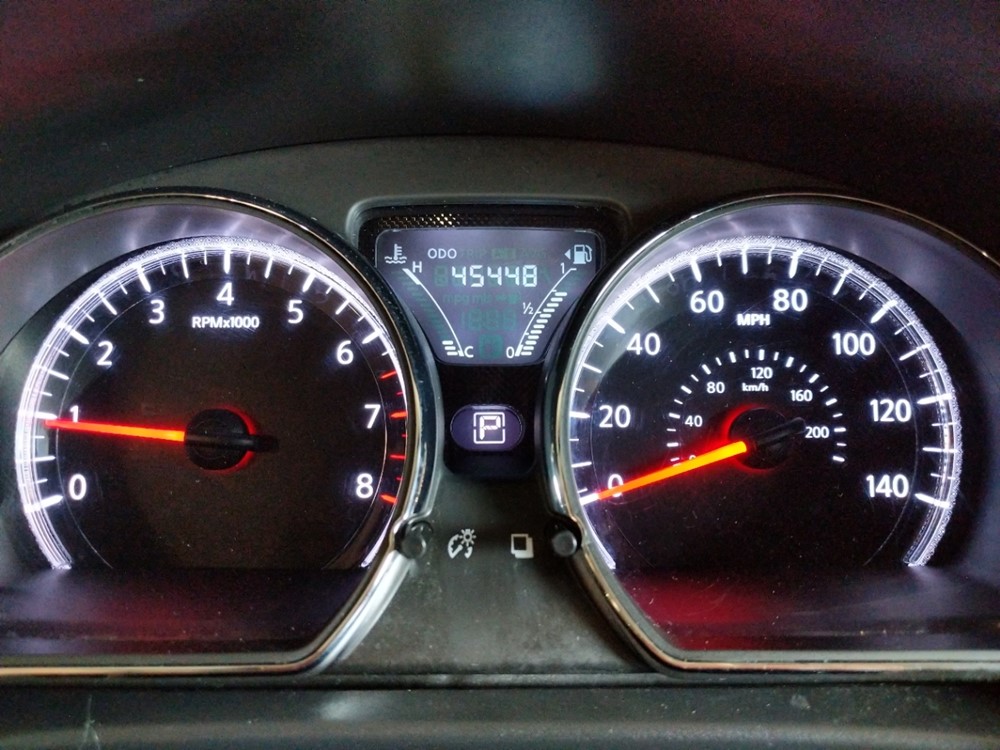 2017 Nissan Versa - Odometer Close Up