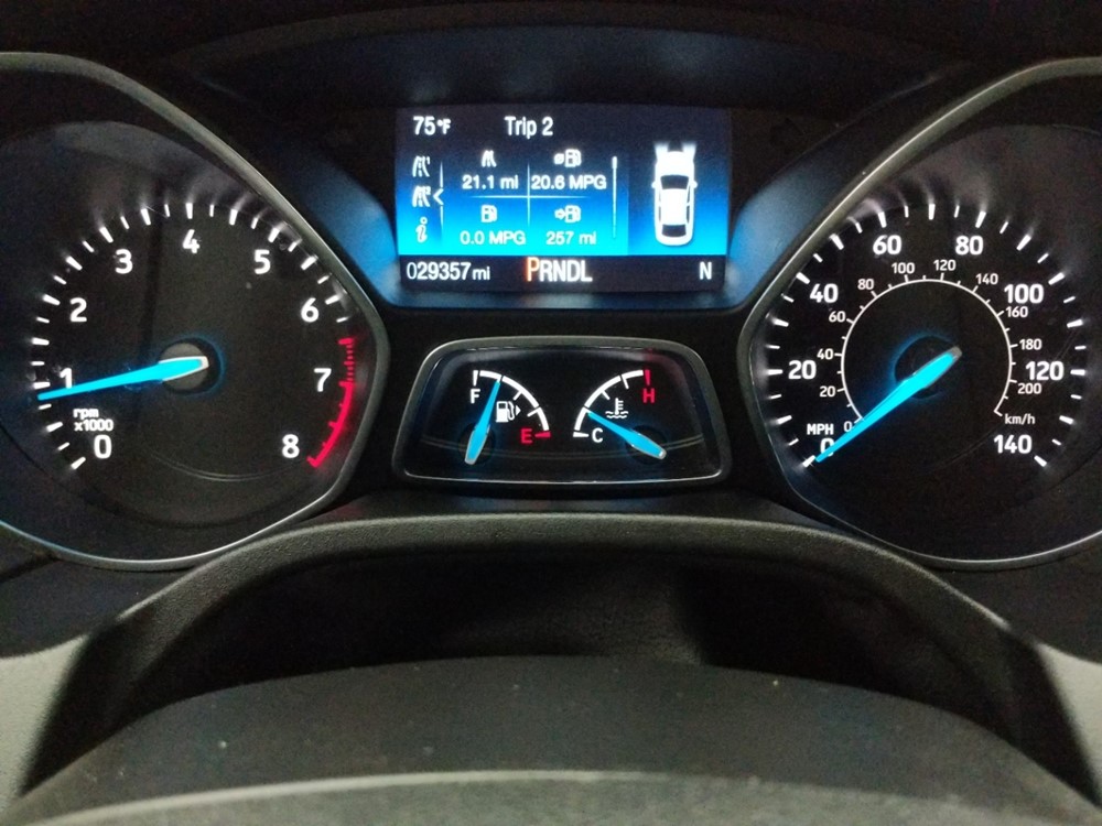 2018 Ford Focus - Odometer Close Up