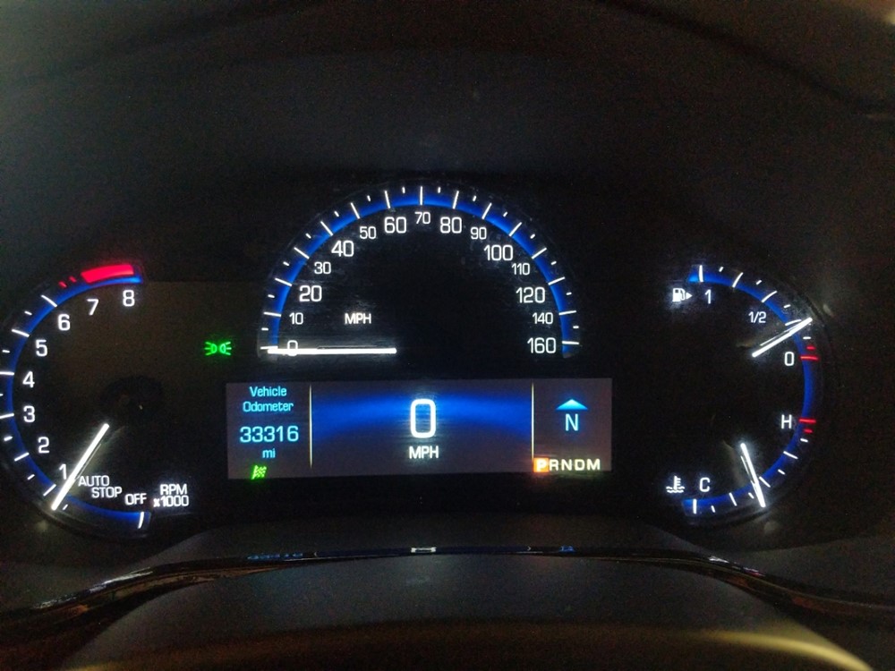 2016 Cadillac CTS - Odometer Close Up