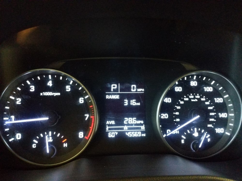 2017 Hyundai Elantra - Odometer Close Up