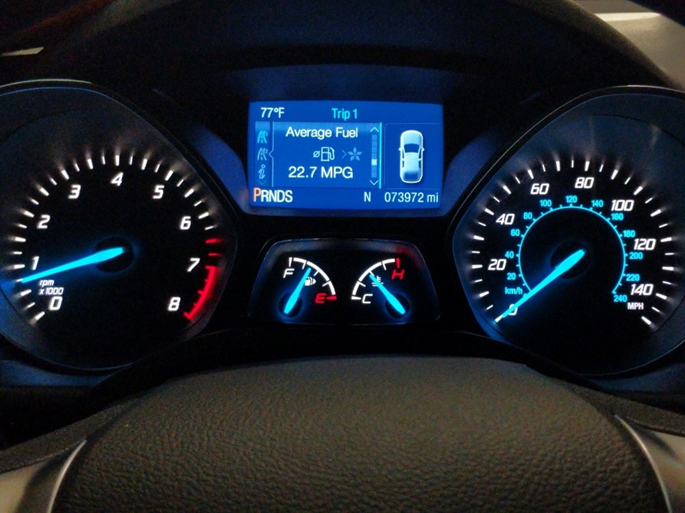 2014 Ford Escape - Odometer Close Up