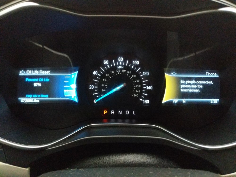 2017 Ford Fusion - Odometer Close Up