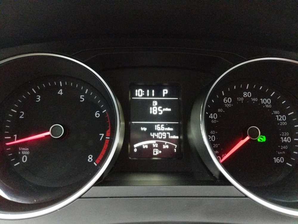 2015 Volkswagen Jetta - Odometer Close Up