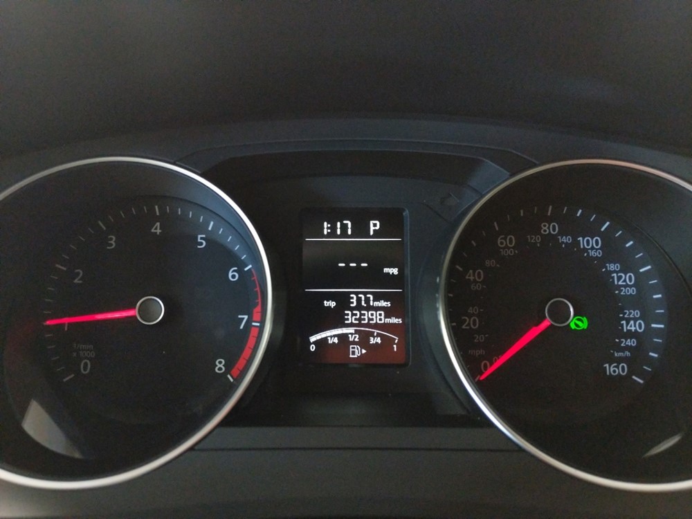 2018 Volkswagen Jetta - Odometer Close Up