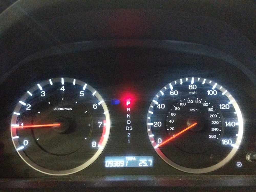 2012 Honda Accord - Odometer Close Up