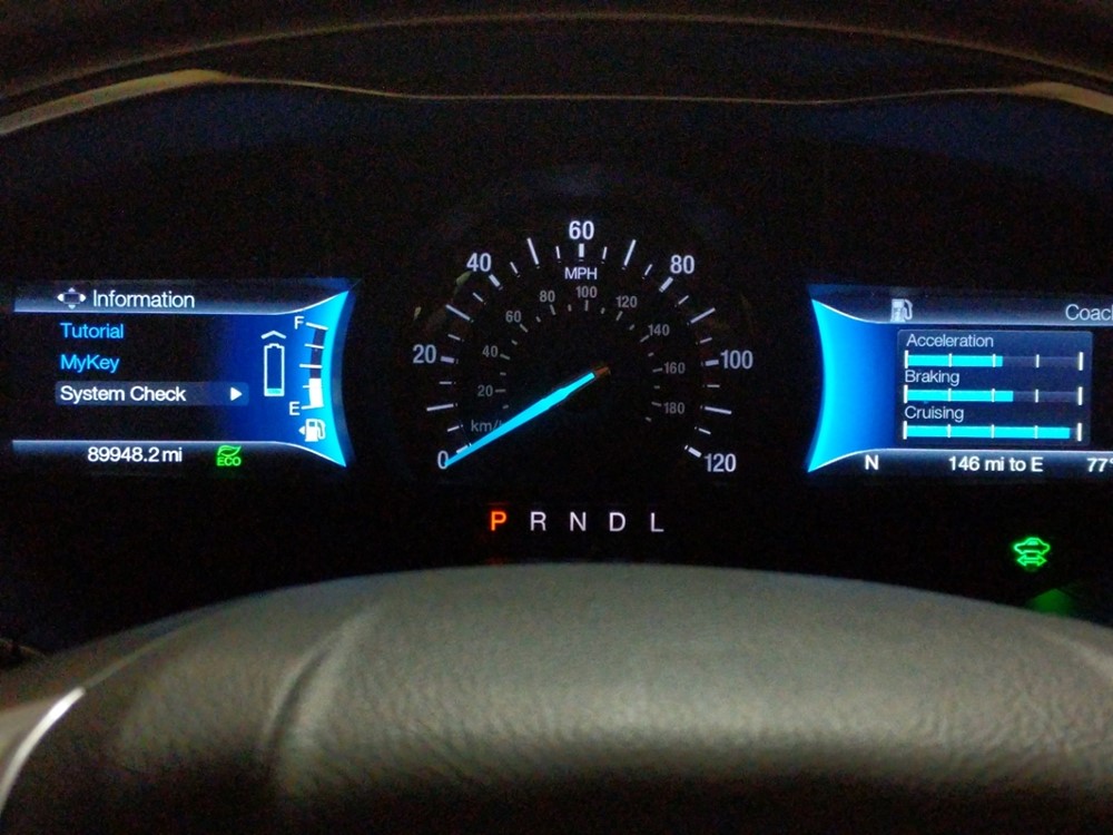 2016 Ford Fusion - Odometer Close Up