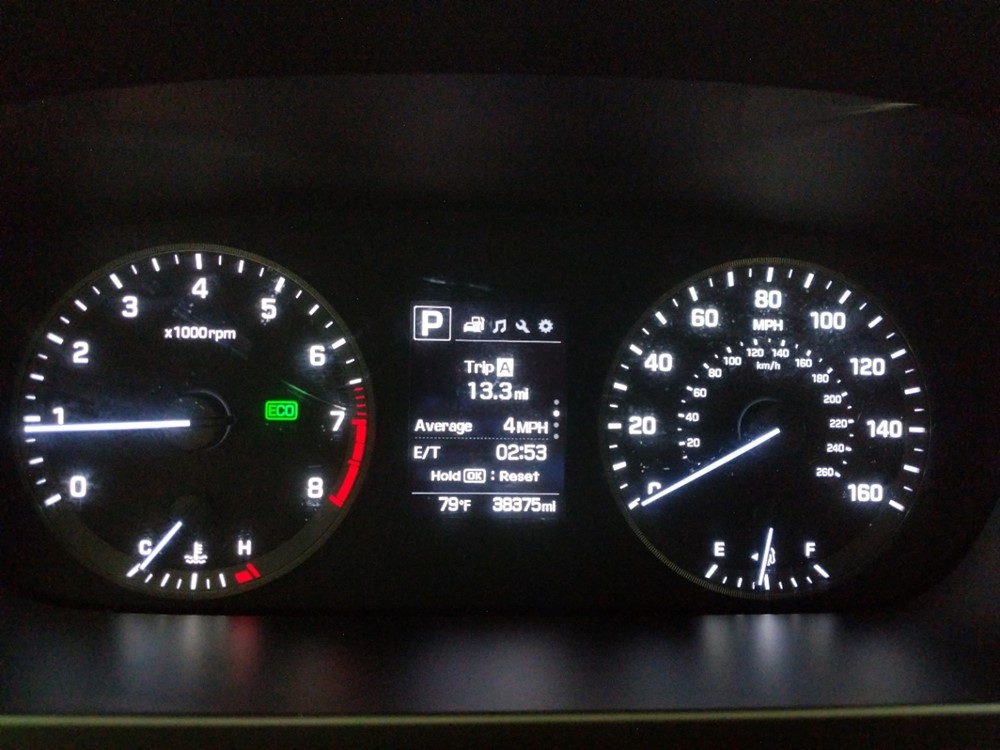 2017 Hyundai Sonata - Odometer Close Up