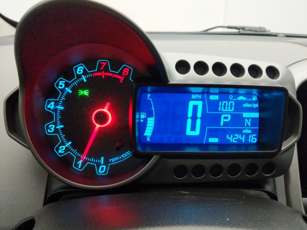 2016 Chevrolet Sonic - Odometer Close Up