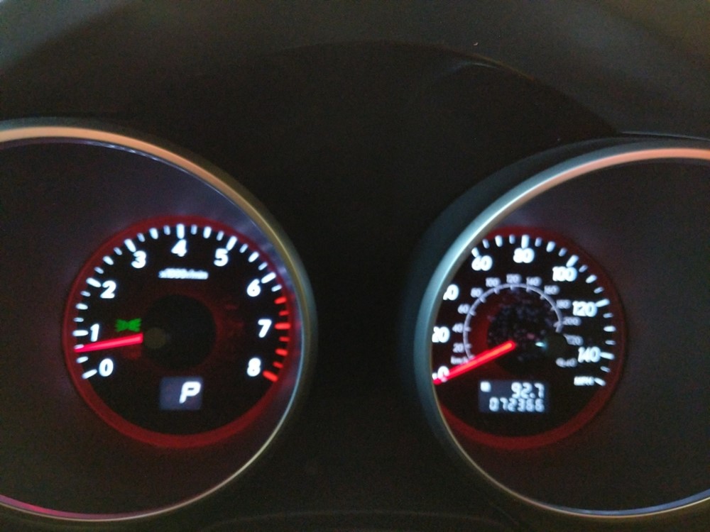 2010 Subaru Tribeca - Odometer Close Up