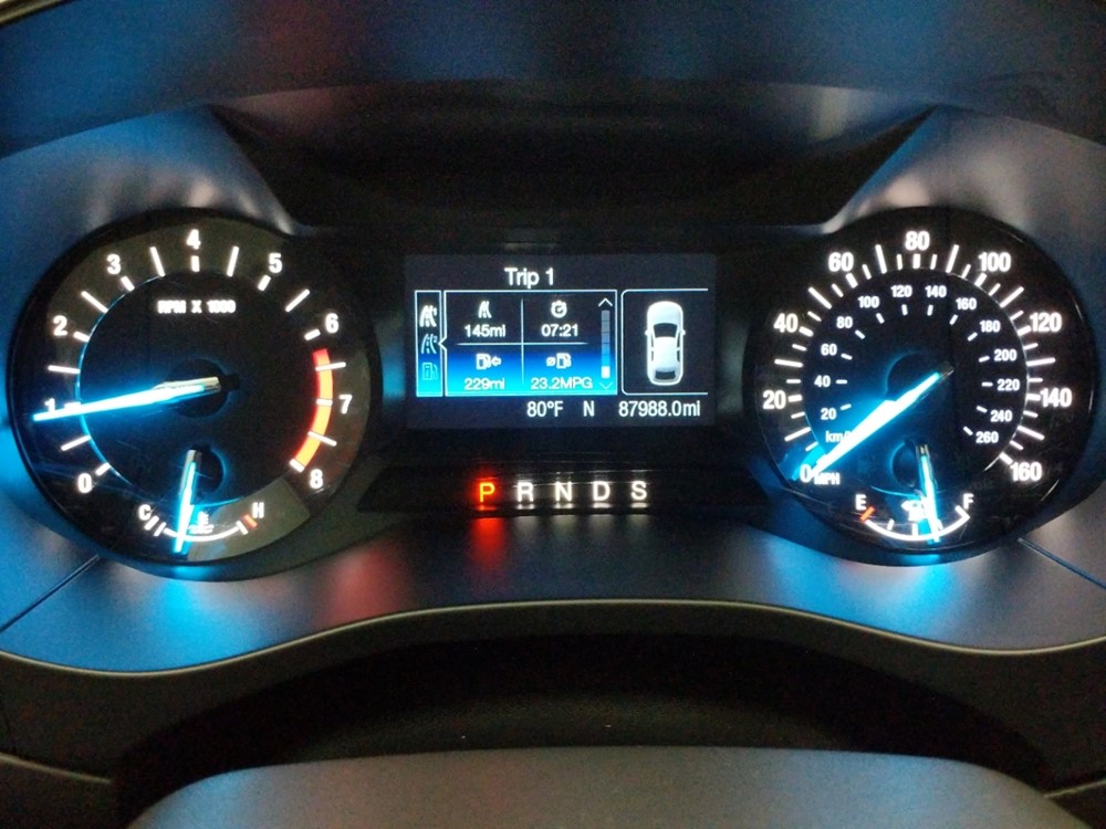 2014 Ford Fusion - Odometer Close Up