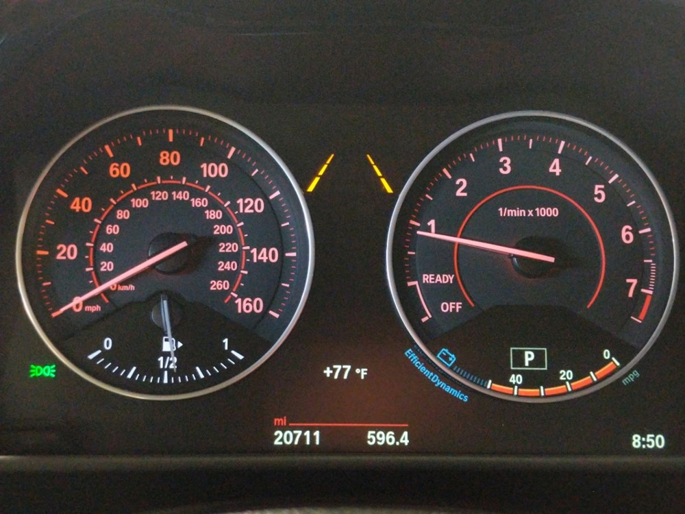 2015 BMW 228i - Odometer Close Up