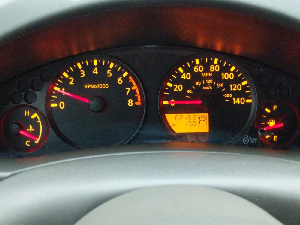 2015 Nissan Frontier - Odometer Close Up