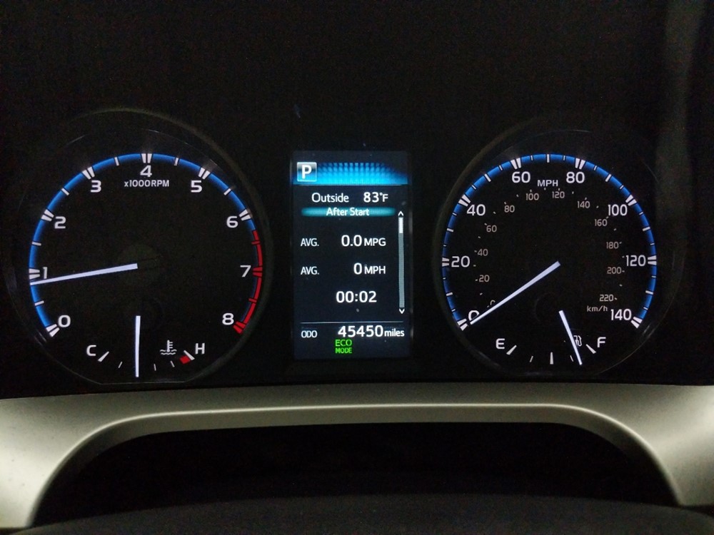 2018 Toyota RAV4 - Odometer Close Up