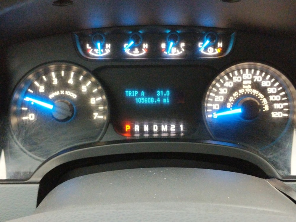 2013 Ford F-150 - Odometer Close Up
