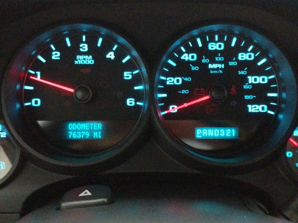 2011 GMC Sierra 1500 - Odometer Close Up
