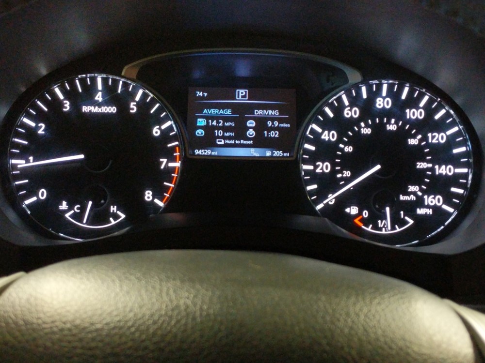 2016 Nissan Altima - Odometer Close Up