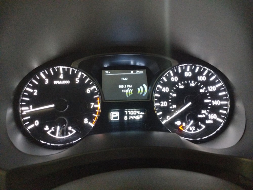 2015 Nissan Altima - Odometer Close Up