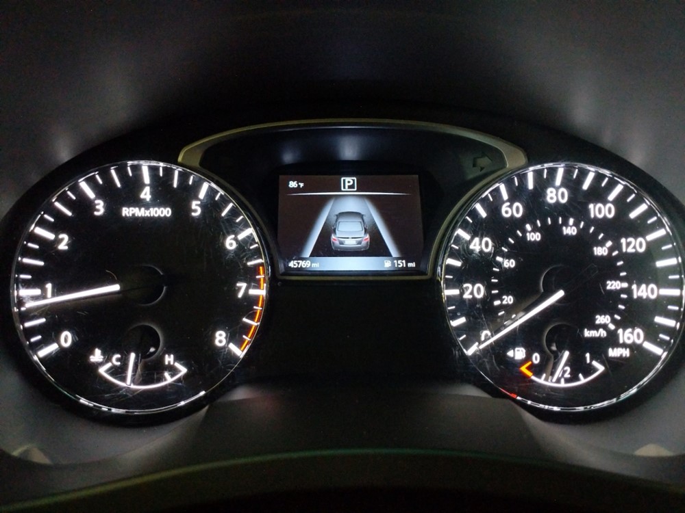 2017 Nissan Altima - Odometer Close Up