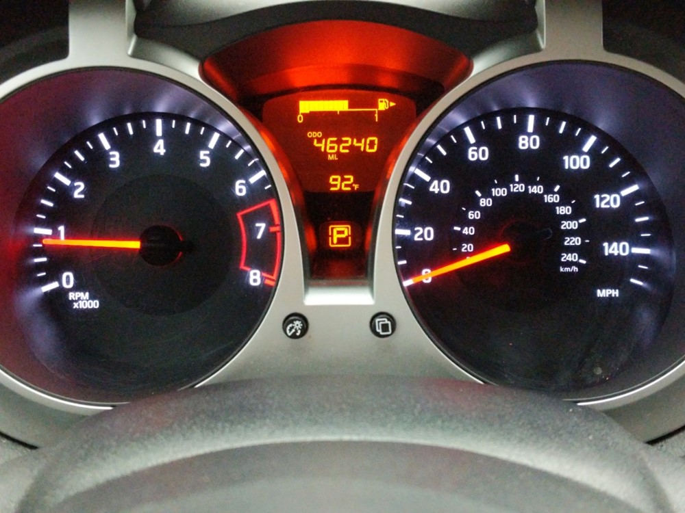 2017 Nissan JUKE - Odometer Close Up