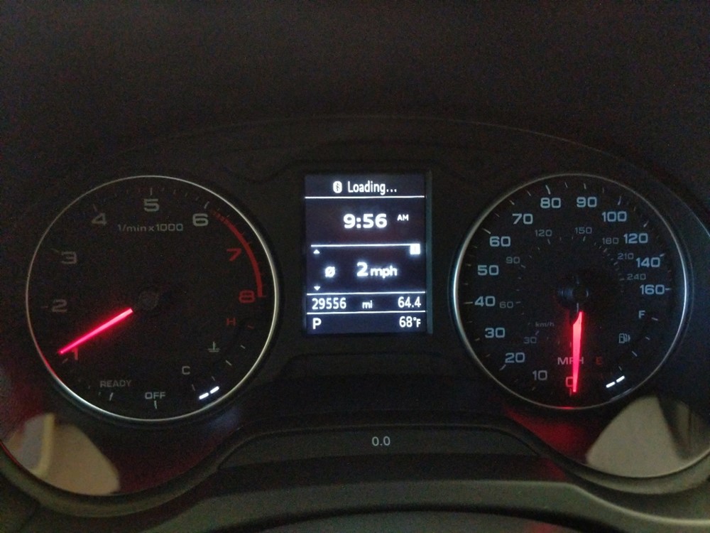 2016 Audi A3 - Odometer Close Up