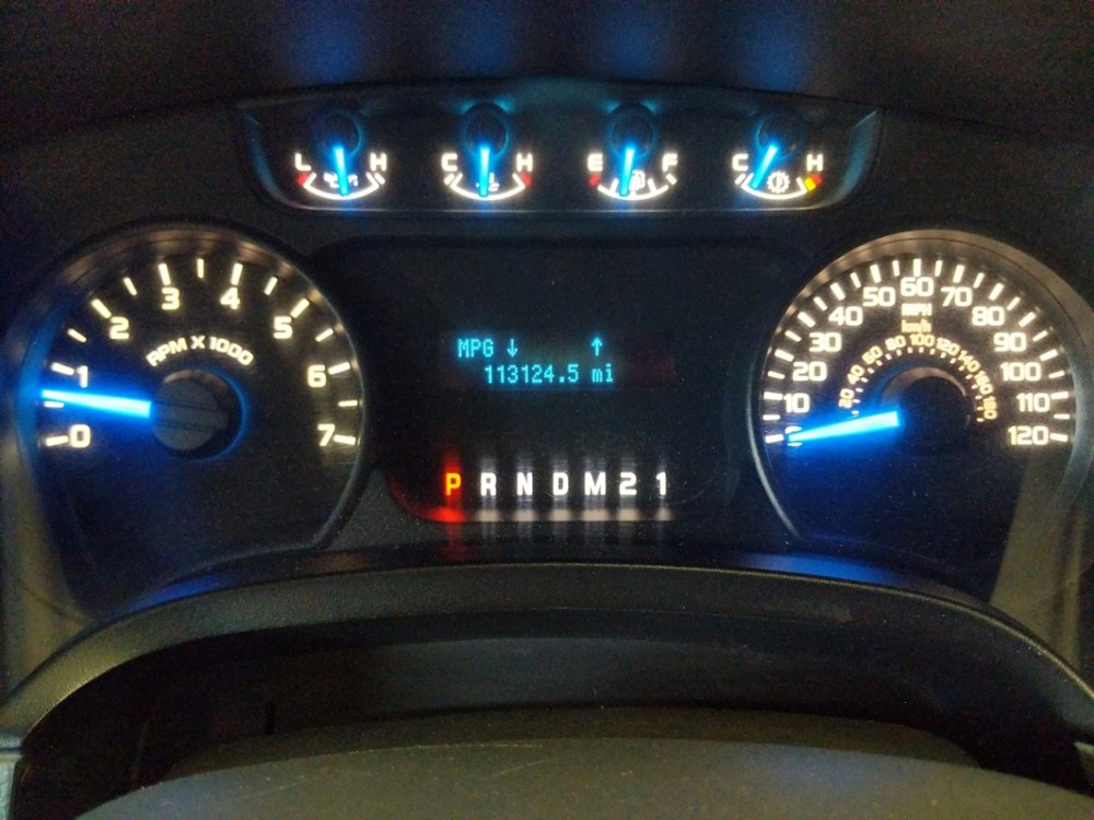 2014 Ford F-150 - Odometer Close Up