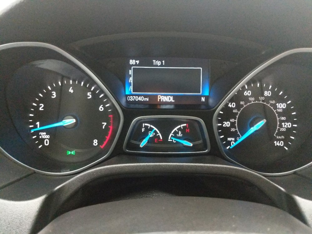 2018 Ford Focus - Odometer Close Up