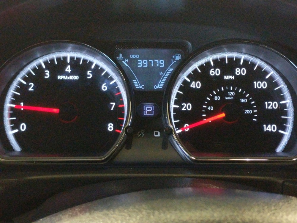 2017 Nissan Versa - Odometer Close Up