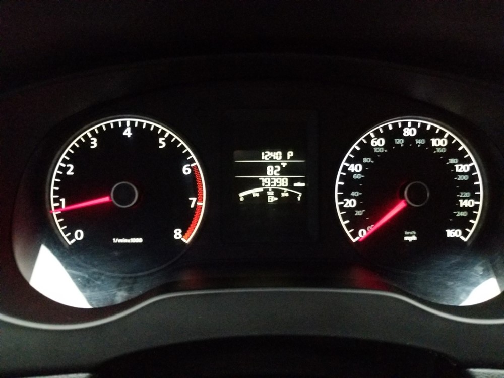 2012 Volkswagen Jetta - Odometer Close Up
