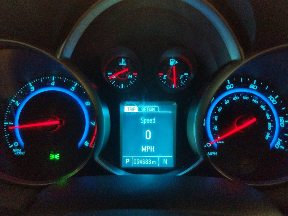 2016 Chevrolet Cruze - Odometer Close Up