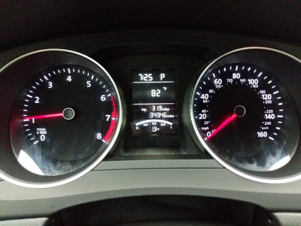 2018 Volkswagen Jetta - Odometer Close Up