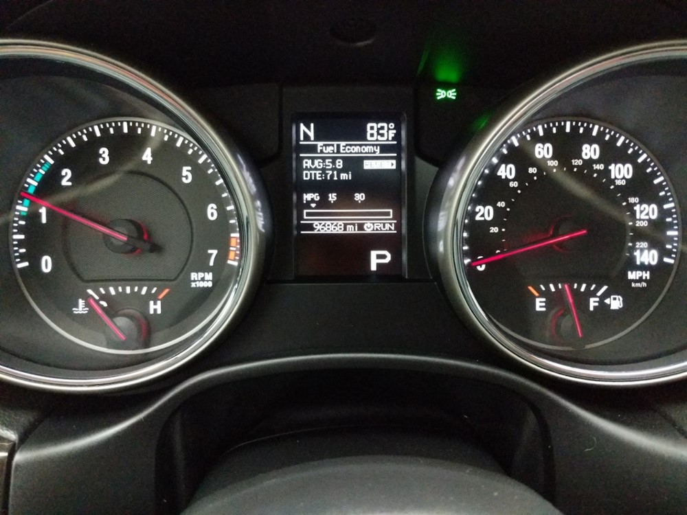 2012 Jeep Grand Cherokee - Odometer Close Up