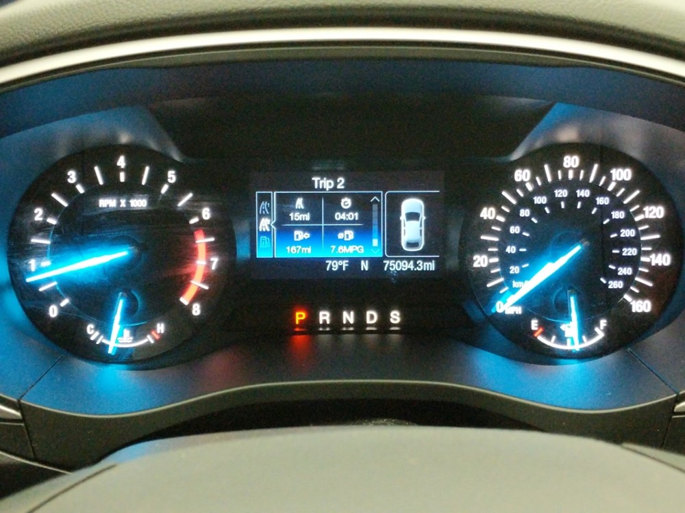 2014 Ford Fusion - Odometer Close Up