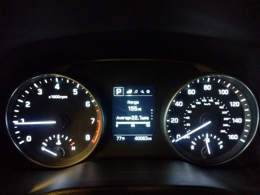 2018 Hyundai Elantra - Odometer Close Up