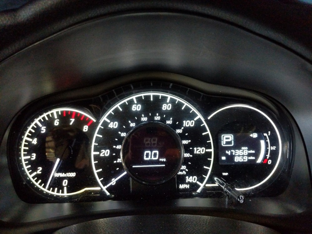 2017 Nissan Versa - Odometer Close Up