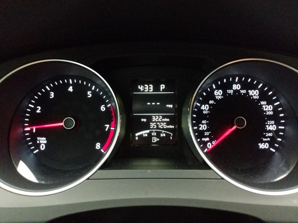 2016 Volkswagen Jetta - Odometer Close Up