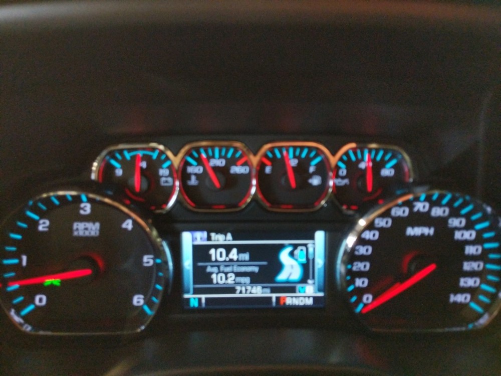 2015 Chevrolet Silverado 1500 - Odometer Close Up
