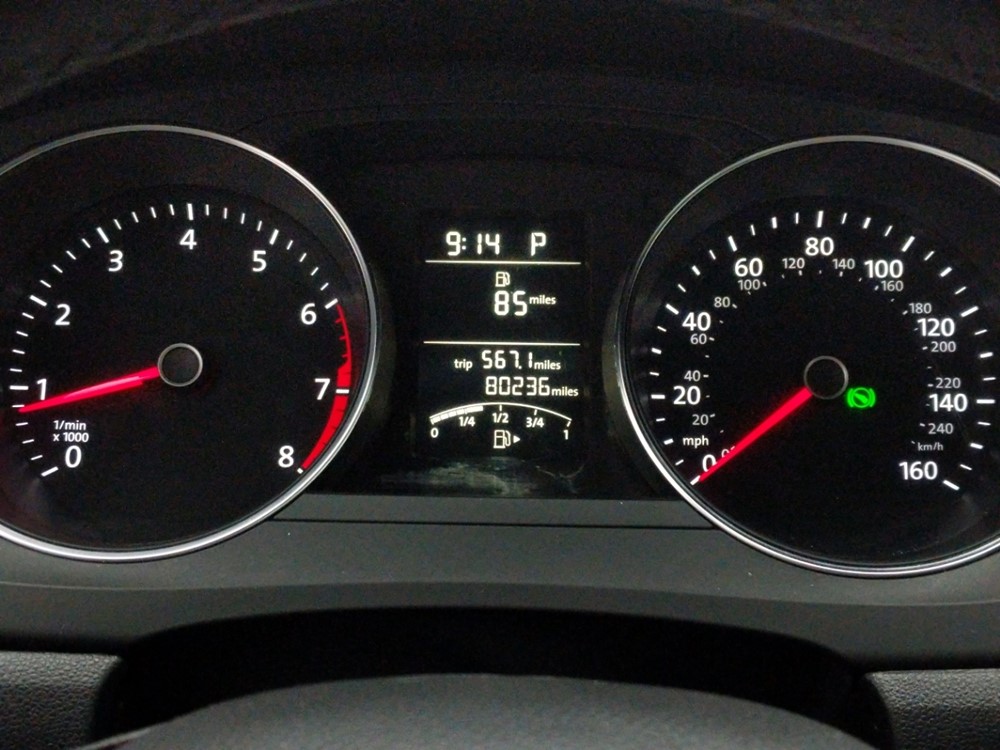 2015 Volkswagen Jetta - Odometer Close Up