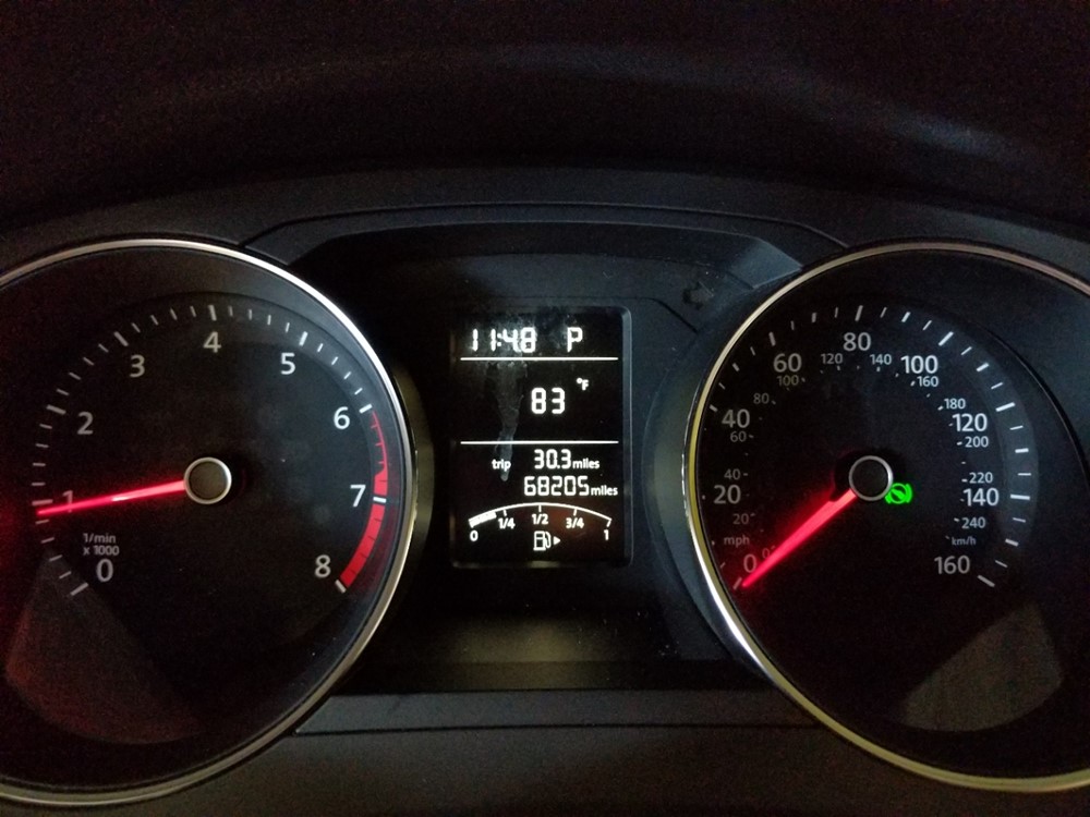 2016 Volkswagen Jetta - Odometer Close Up