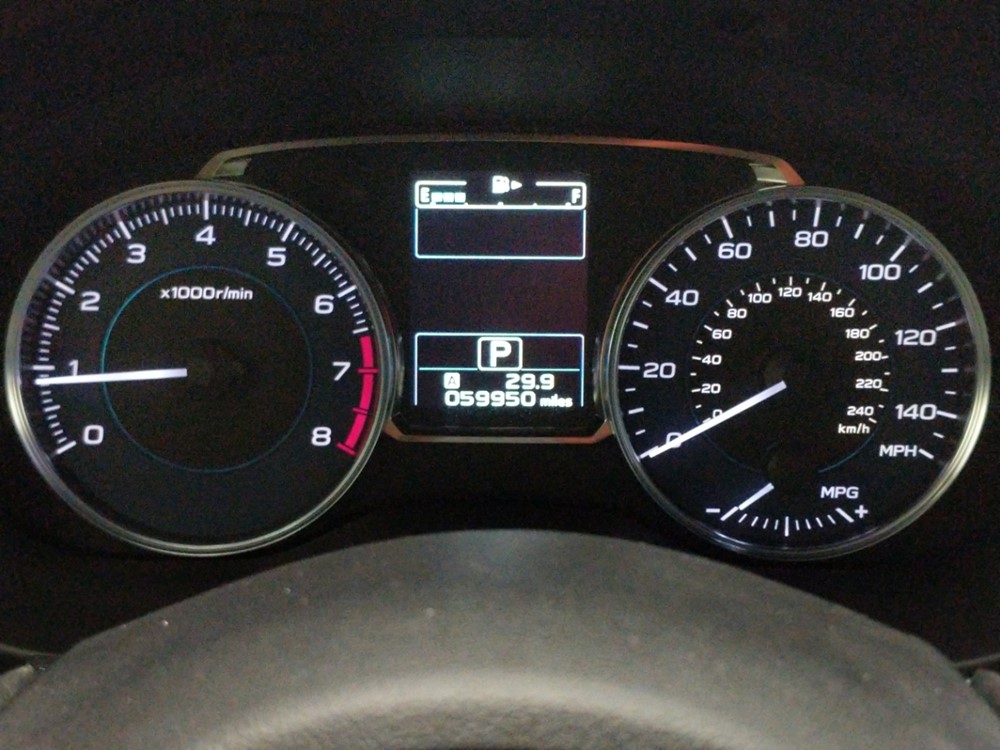 2016 Subaru Crosstrek - Odometer Close Up