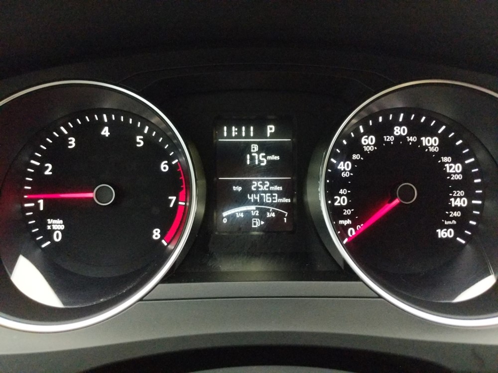 2015 Volkswagen Jetta - Odometer Close Up