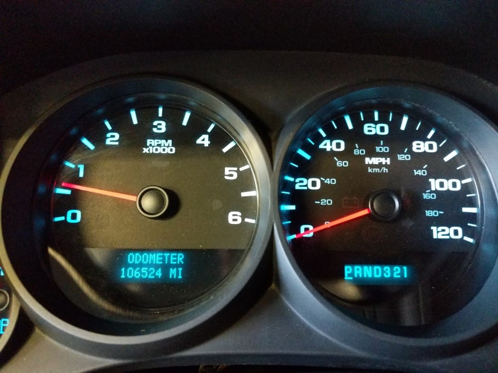 2011 Chevrolet Silverado 1500 - Odometer Close Up