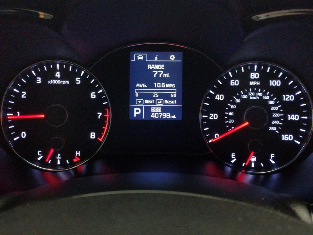 2014 Kia Forte - Odometer Close Up