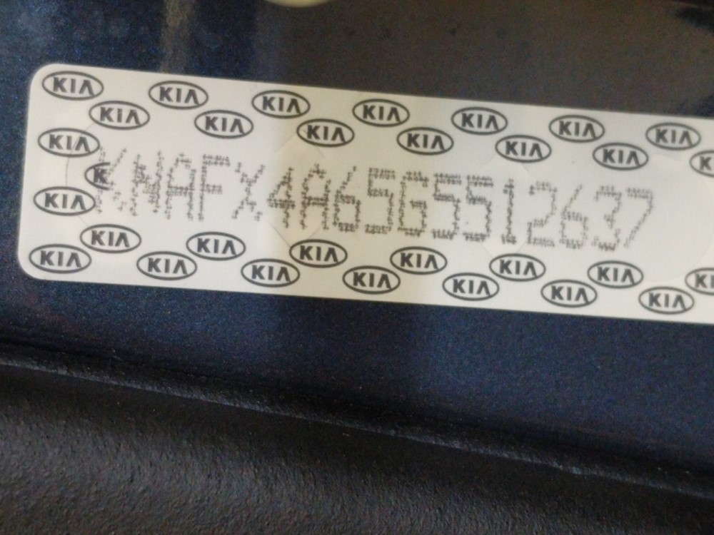 2016 Kia Forte - VIN Plate