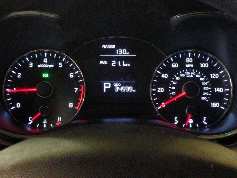 2016 Kia Forte - Odometer Close Up