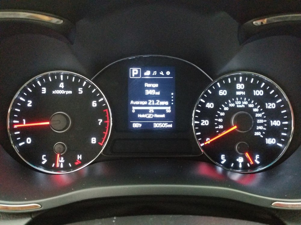 2018 Kia Forte - Odometer Close Up