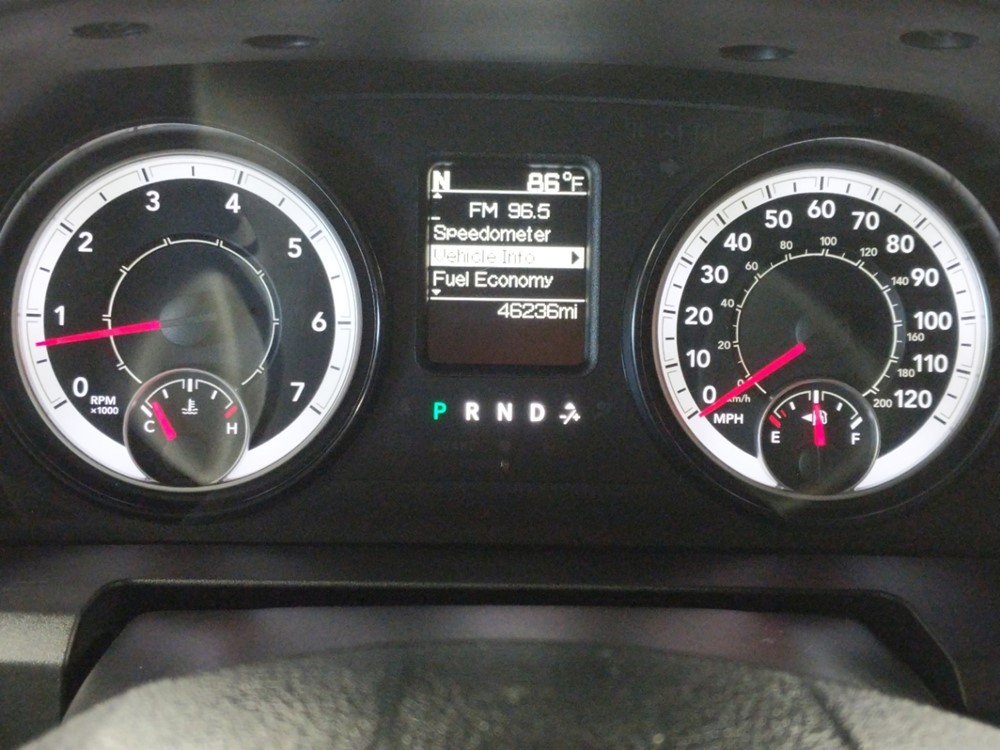 2016 Dodge Ram 1500 - Odometer Close Up