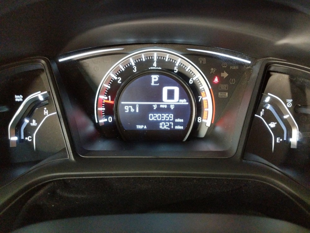 2016 Honda Civic - Odometer Close Up